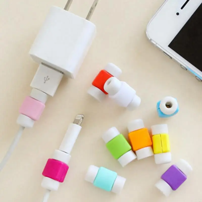 Простой мини кабель протектор зарядное устройство провода красочные USB для