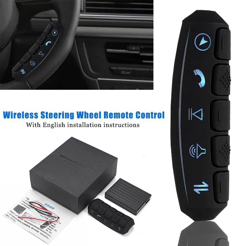 Audew Universal Durable LED Backlight Control remoto inalámbrico coche volante 10 botones Control remoto Coche Audew Universal Durable LED Backlight Control remoto inalámbrico coche volante 10 botones Control remoto Coche