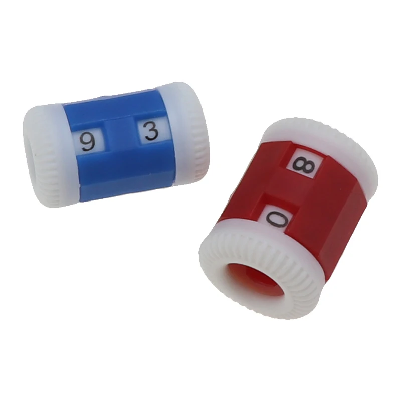 

2pcs Plastic Knitting Needles Counter Weaving Tools Plastic Knitting Tools Needle Knitting Number Marker Tool Large Small