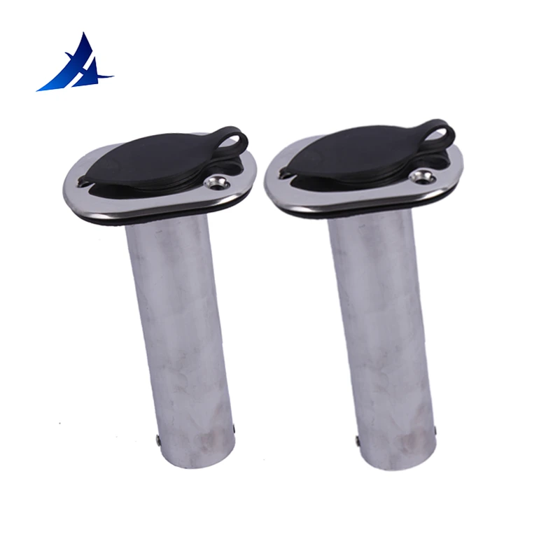 

boat accessories marine 2 pieces Stainless Steel Flush Mount Fishing Rod Holder 90 Degree Rod Pod for Marine Boat
