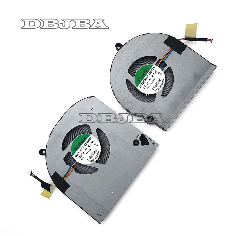 Вентилятор для Dell Alienware 15 R3 R4 EG75070S1 C270 S9A C260 CPU + GPU Fan|Охлаждающие подставки