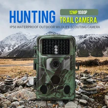 12MP 1080P охотничья камера, водонепроницаемая камера для слежения, для игры на открытом воздухе, скаутская камера, видео рекордер для безопасности фермы