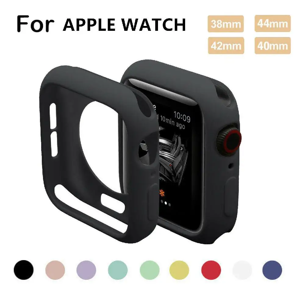 

EastVita For Apple Watch Series 4 3 2 1 Bumper Silicone Protector Case Cover 38/40/42/44mm r20