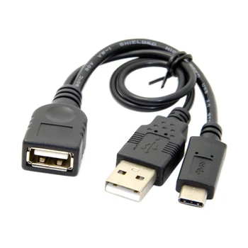 

Jimier Type-C USB 3.1 USB-C to USB 2.0 Female OTG Data Power Cable for Cell Phone & Tablet & Lap top & Mac book Pro & Hard Disk