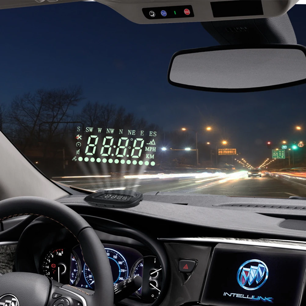 1 шт. A1 универсальный gps HUD Дисплей Спидометр KMH MPH с высокоскоростным сигналом