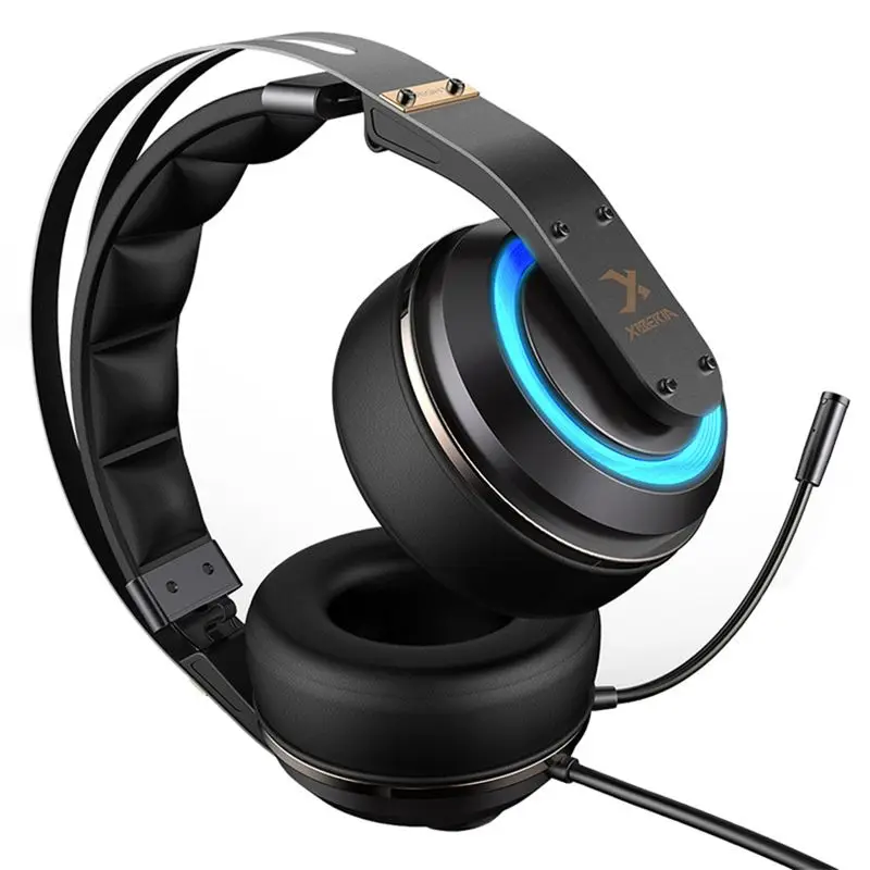  Xiberia T19 Pc Gamer Headset Usb 3D Surround Sound Gaming Headphones With Active Noise-Cancelling M