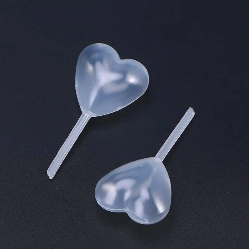 

100Pcs/lot 4ml Heart Shape Disposable Plastic Transfer Pipettes Pasteur Pipettes for Cupcakes Strawberries Chocolate Kitchen