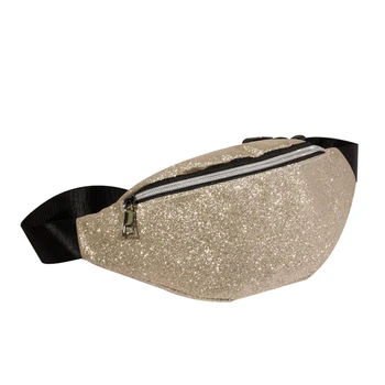 

Waist Bag Women Waist Belt Bags Luxury Fashion Women Bling Sequins Shoulder Messenger Chest Bag
