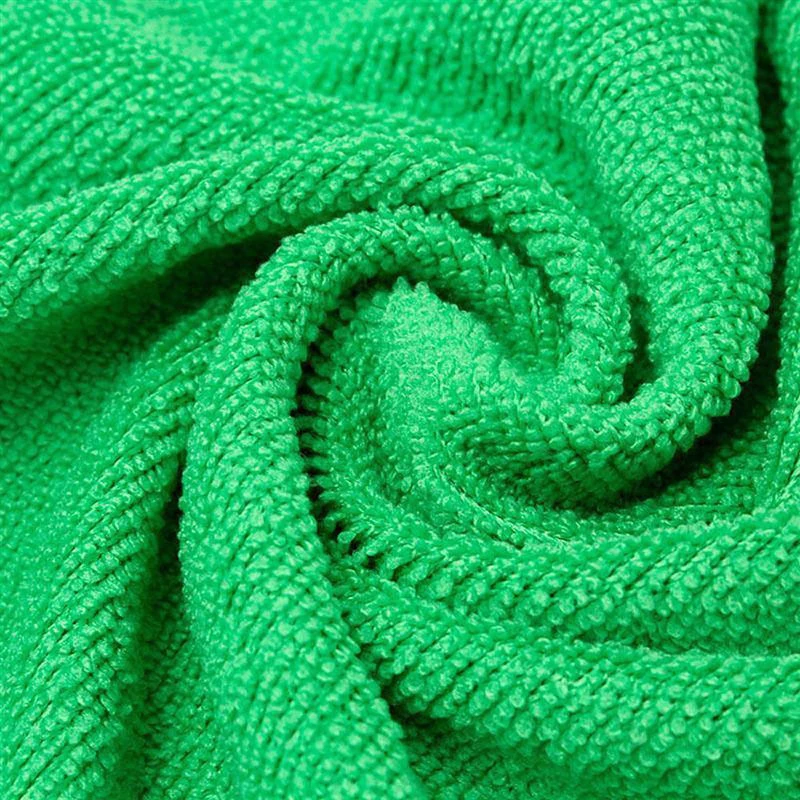 10 шт. полотенце из микрофибры для мытья автомобиля 25*25 см, Зеленый автомобильный мягкий поглотитель из микроволокна, полотенце для сушки, полотенце для чистки, ткань для ухода за автомобилем