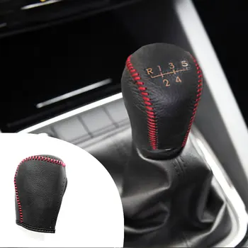 

For Chevrolet Cavalier 2019 Aveo 2011 1pc PU Leather Hand Brake Shift Knob Cover Gear Case Car Interior Decor Shift Knob Shell