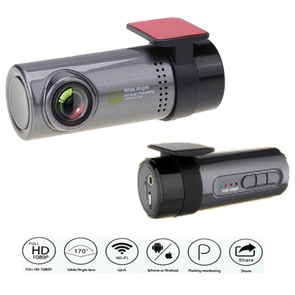  Mini WiFi Car DVR Camera Dashboard 360 degree HD 720P Video Recorder Auto Front Dash Cam Digital Re