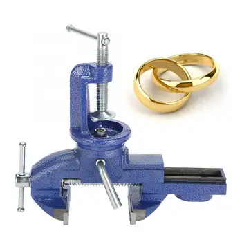 

Professional 360 Degree Rotary Vise Mini Table Workbench Clamp Jewelry Model DIY Repair Making Tools for Jeweler high hardness