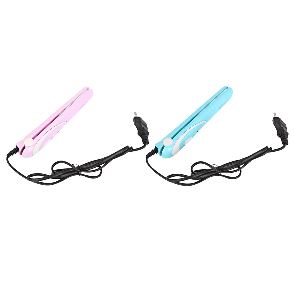 

Portable Mini Ceramic Electronic Hair Straightener Iron Chapinha Straightening Corrugated Irons Hair Crimper Styling Tools 220V