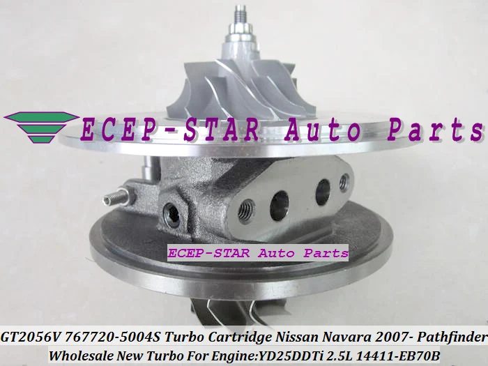 GT2056V 767720-5004S 14411-EB70B Turbo CHRA Cartridge Turbocharger Core NISSAN Thailand NAVARA 2007- Pathfinder YD25DDTi 2.5L (4)