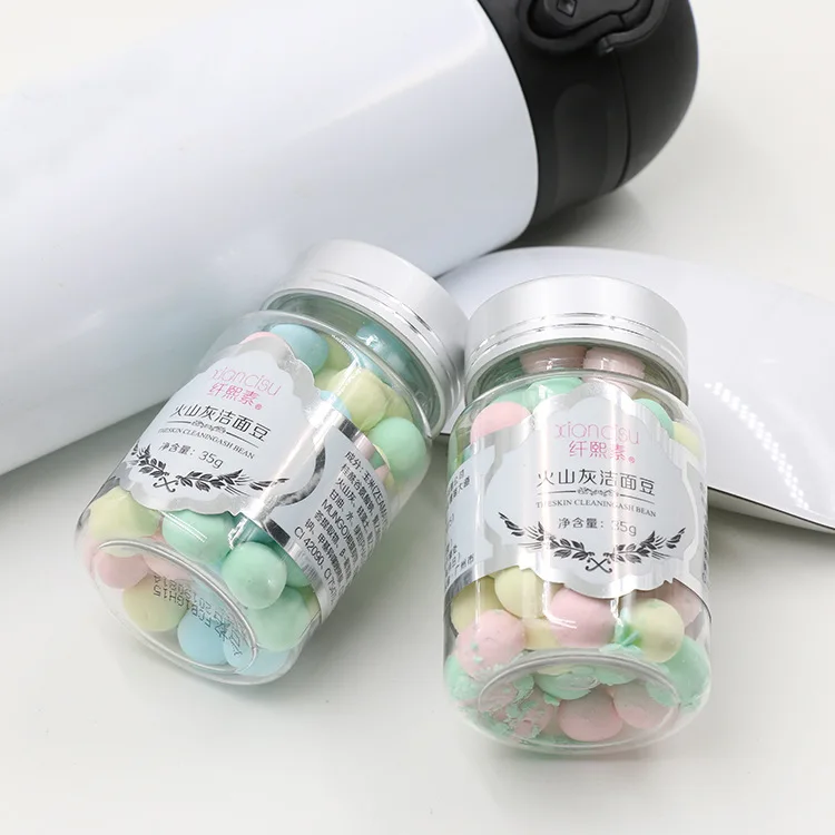 Аминокислотные очищающие бобы увлажняющие вулканические ясени Magma Beans контроль
