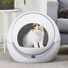 Автоматический туалет для кошек, песочница для кошек, Индукционная вращающаяся уборочная коробка для кошачьих роботов