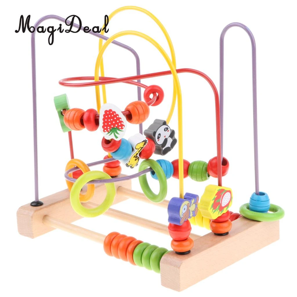 children's toy beads on wire