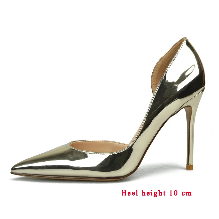 Shoes Woman High Heels Pumps Nude High Heels 10CM Women Shoes High Heels Wedding Shoes Pumps Black Nude Shoes Heels Gold Silver