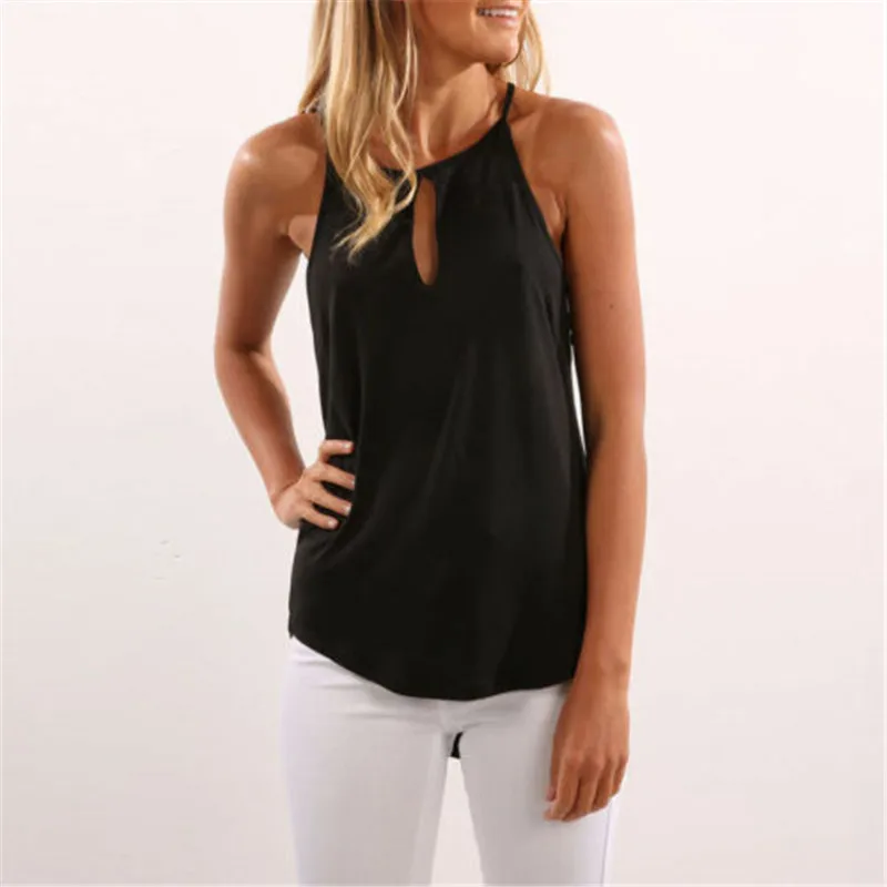 2019 New Fashion Hot Sexy Ladies Women Summer Blouse Top Sleeveless Shirt Casual O Neck Shirt 2019 New Fashion Hot Sexy Ladies Women Summer Blouse Top Sleeveless Shirt Casual O Neck Shirt