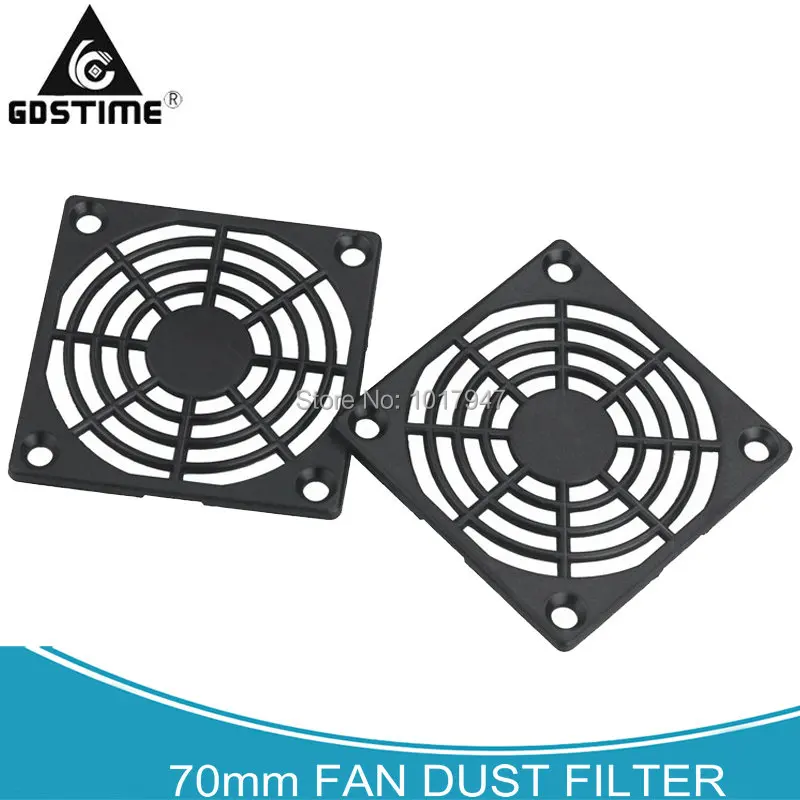 

2 PCS LOT Gdstime 2.76 Inch 70MM Fan Dust Filter Dustproof Case Computer Cover
