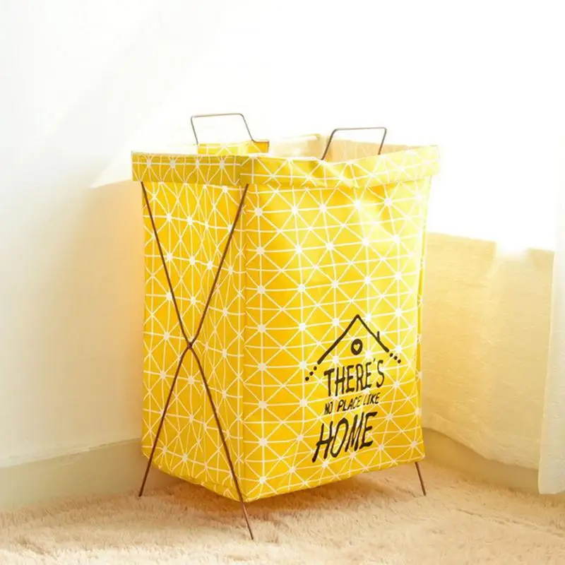 للماء سلة الغسيل القابلة للطي الكرتون تخزين برميل الدائمة لعب خزانة ملابس دلو الغسيل حامل مُنظِم الحقيبة