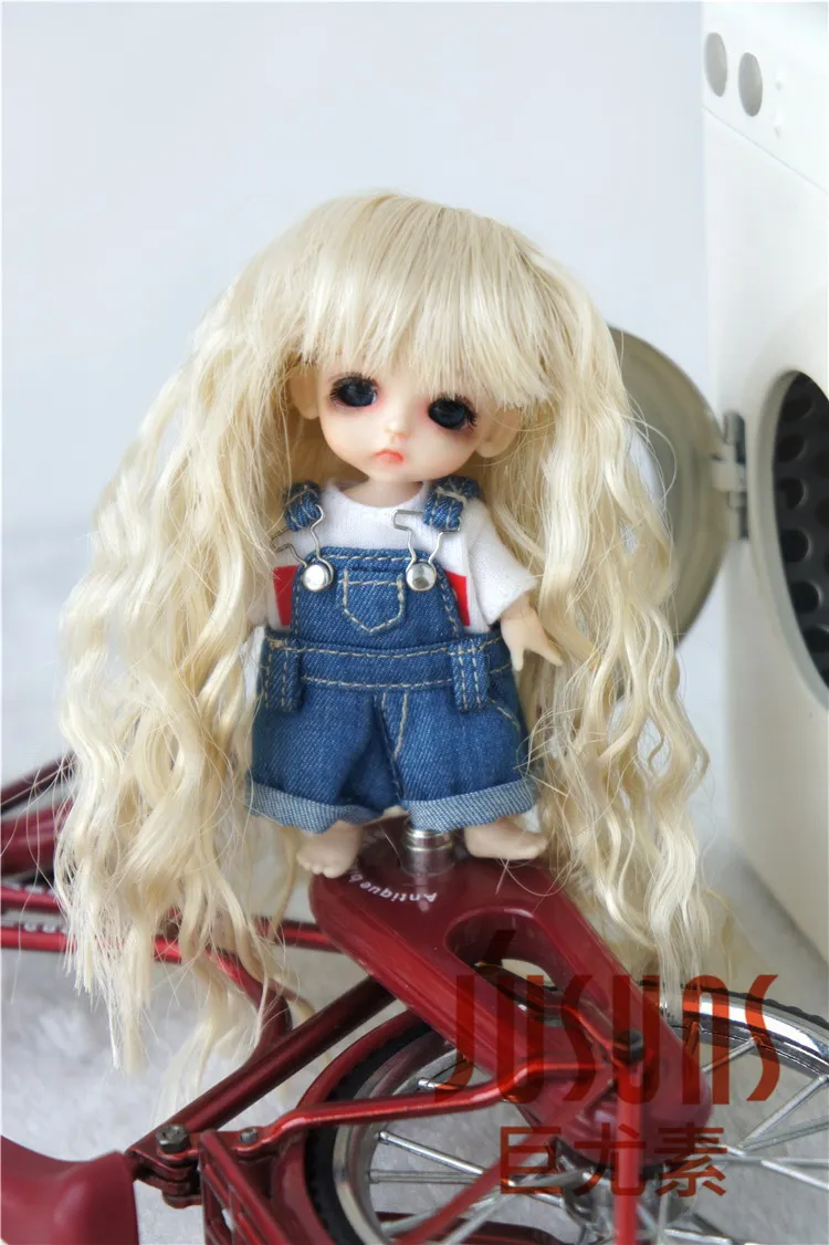 Парики для кукол JD041 1/12 1/8 размер 3 4 дюйма 5 дюймов|dolls accessories|doll wigbjd doll wigs |