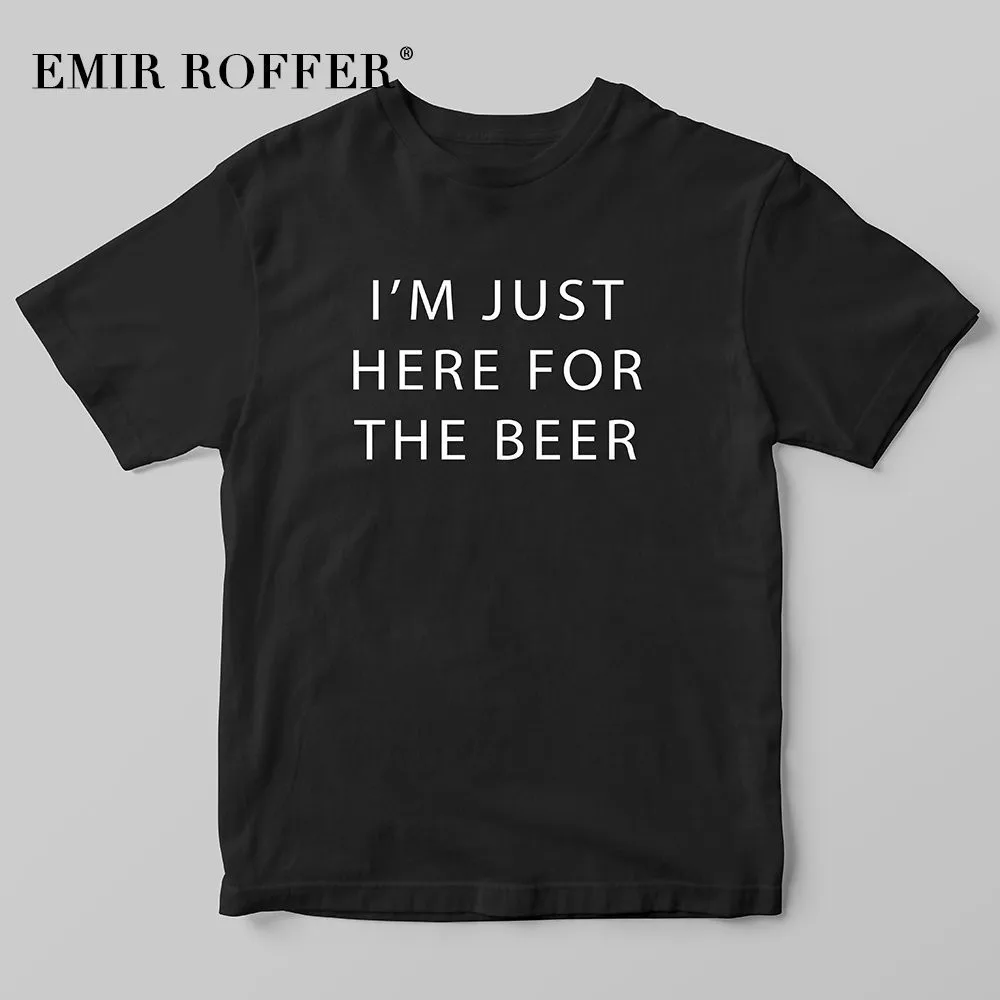 EMIR ROFFER I'm just here для пива Забавные футболки женщин 2019 трендовая модная футболка 90