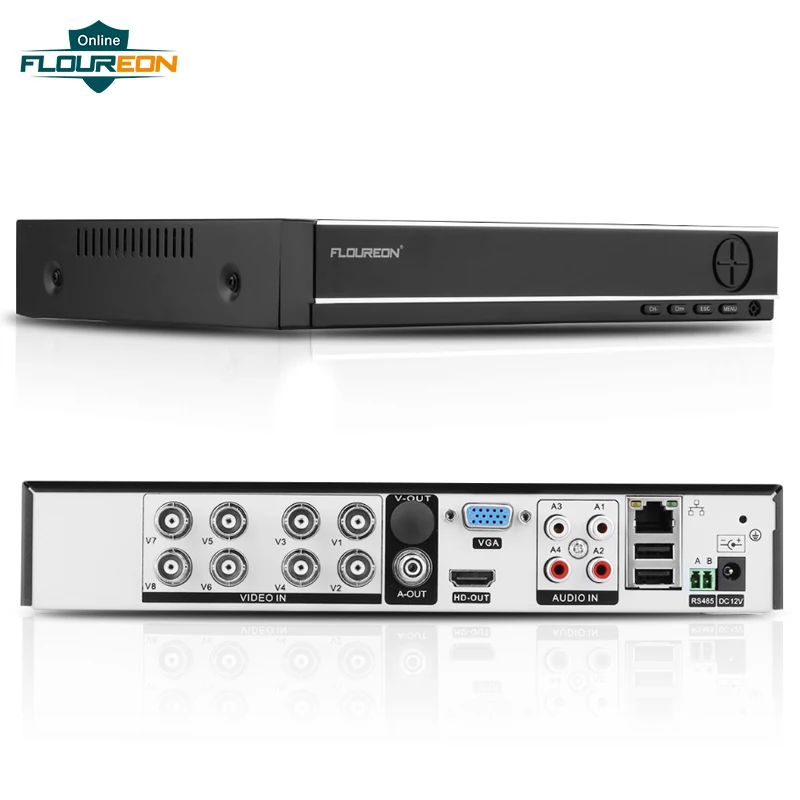 FLOUREON 5 IN 1 AHD DVR Unterstützung TVI/CVI/AHD/Analog/IP Kameras 8 Kanäle 1080N HDMI H.264 CCTV Sicherheit Video Recorder DVR FLOUREON 5 IN 1 AHD DVR Unterstützung TVI/CVI/AHD/Analog/IP Kameras 8 Kanäle 1080N HDMI H.264 CCTV Sicherheit Video Recorder DVR