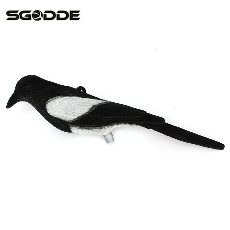 

New Arrival Outdoor Hunting Flocked Decoys Trick Magpie Decoying Shooting Garden Yard Fake Cage Birds Decor Hunting Accessories