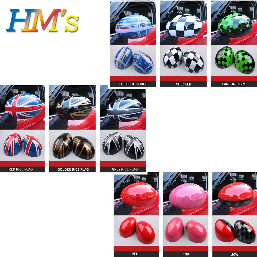 For MINI Cooper R55 R56 R57 R58 R59 R60 R61 Car Styling Rear View Rearview Mirror Sticker For MINI Countryman R60 Accessories