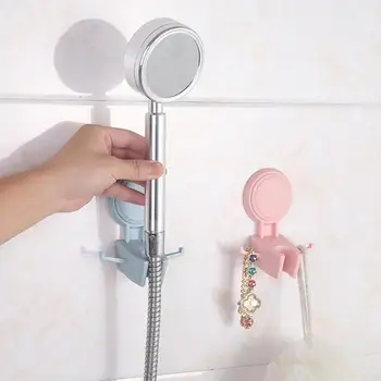 

Bathroom Attachable Strong Suction Cup Movable Shower Head Bracket Wall Mounted Shower Seat Chuck Holder