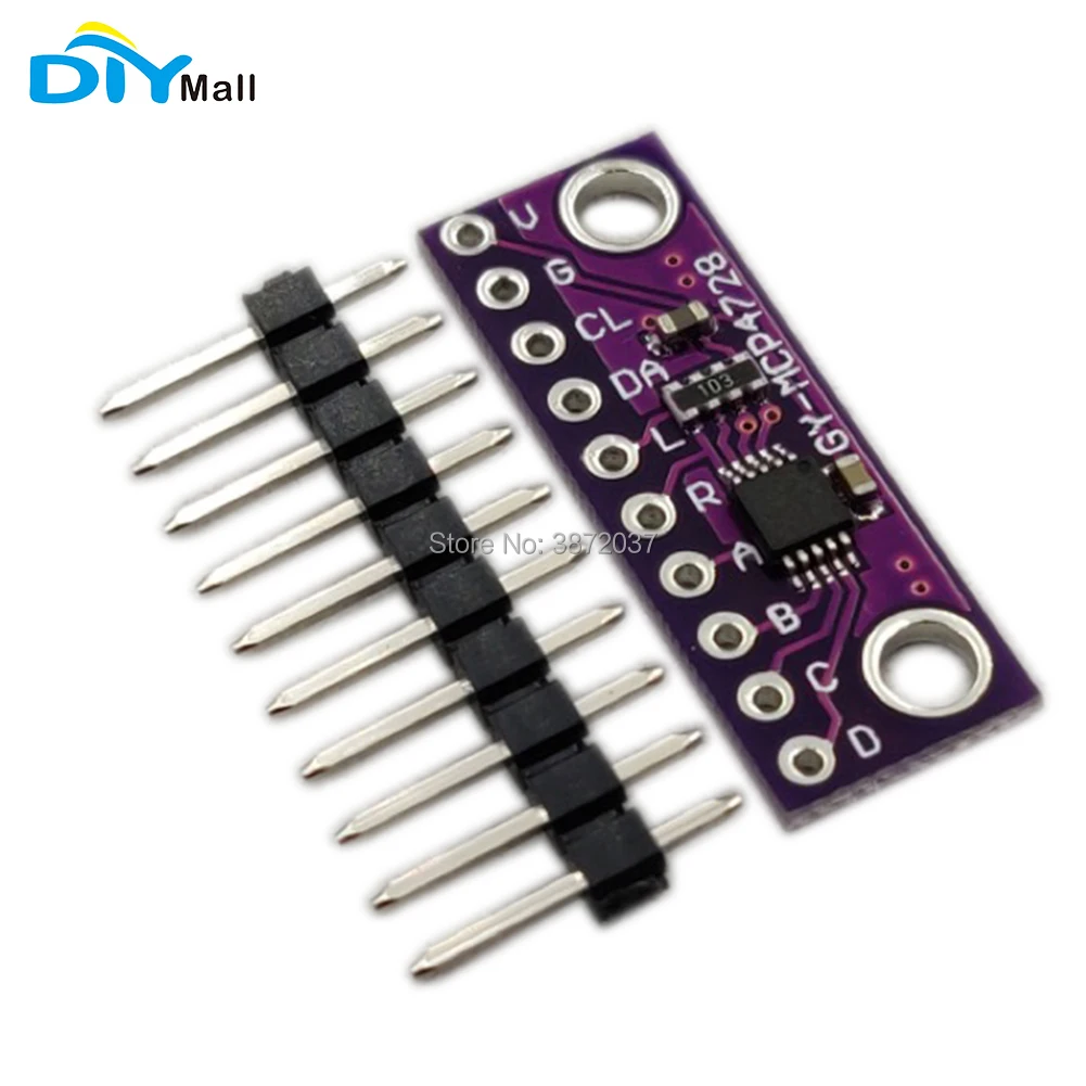 

DIYmall GY-MCP4728 12 Bit 12bits I2C Digital to Analog Converter DAC Breakoout Sensor Module
