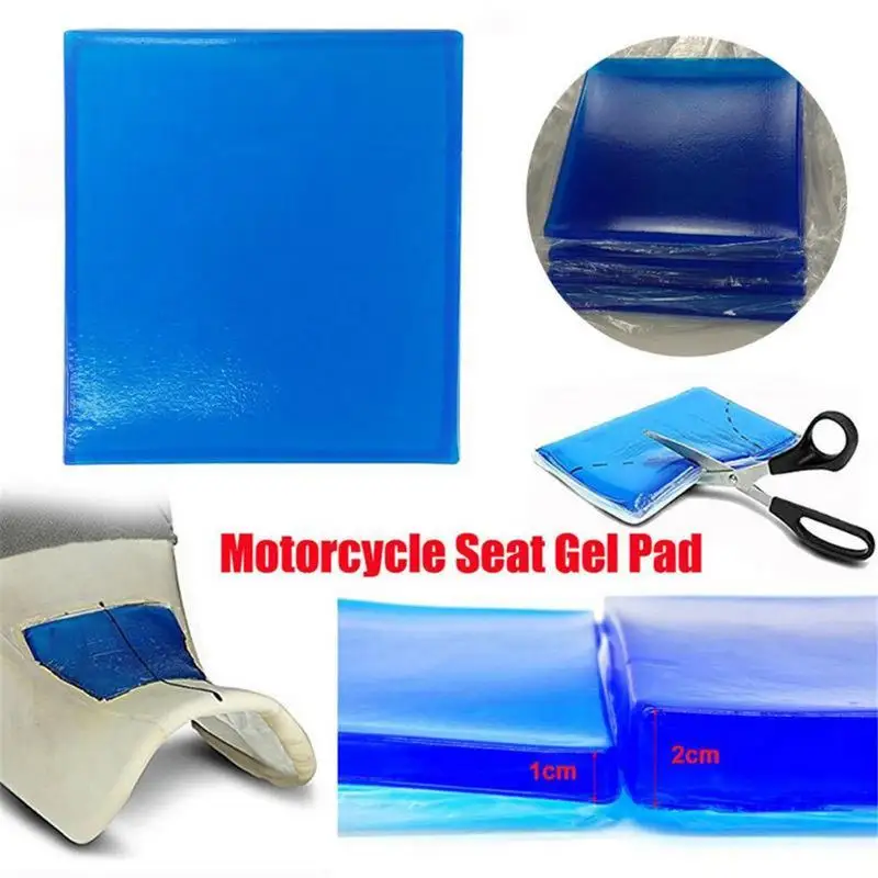 

Motorcycle Seat Gel Pad Ice Absorption Cushion Motorbike Scooter Comfortable Soft Gel Mat Modified Seat Pad Blue