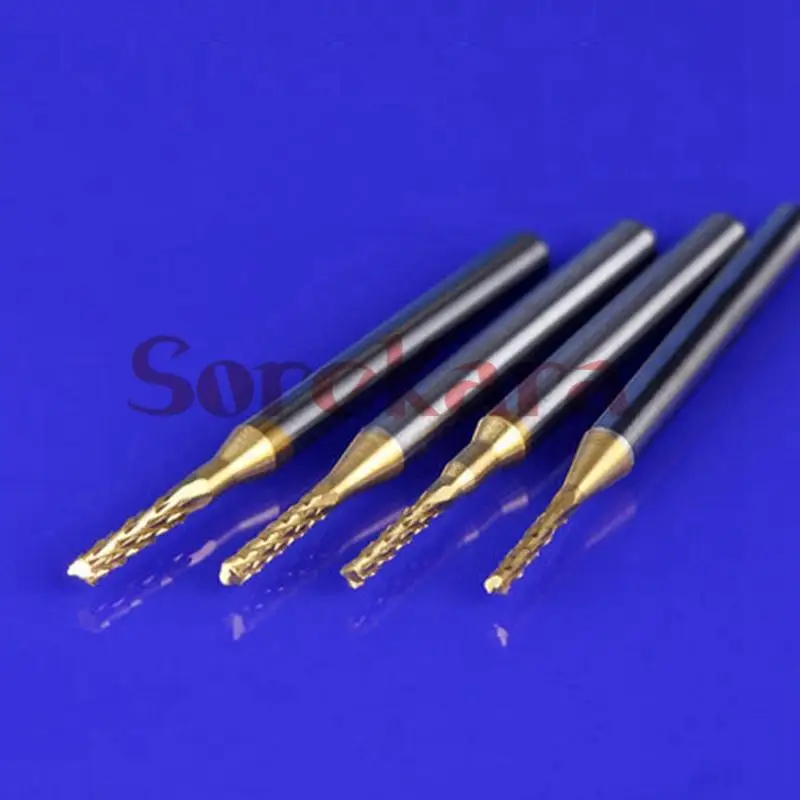 

0.8/1/1.1/1.2/1.3/1.4mm Carbide End Mill Engraving Bit CNC PCB Milling Cutter Woodworking