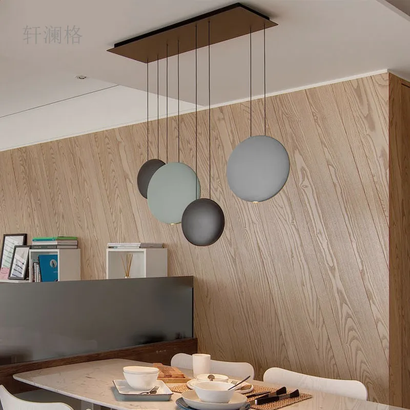 

Modern Led Pendant Light Fixture Resin Star Kitchen Hanging Lamp Reception Desk Nordic Suspension Luminaire Round Rope Roomlight