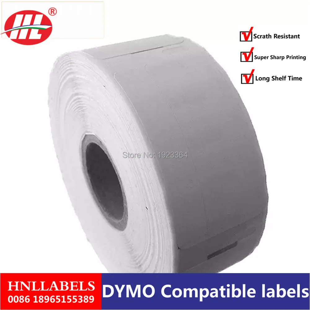 Dymo 11355 этикетка 19 мм * 51 500 шт/рулон совместимый для LabelWriter400 450 турбо принтер Seiko SLP 440