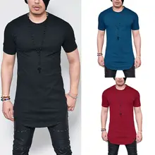 Новые стильные модные популярные мужские облегающие с круглым вырезом и длинными рукавами, однотонные Удобные футболки, майки для баскетбола