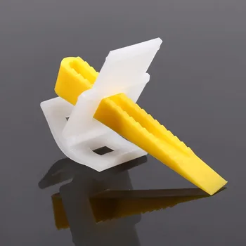 

Floor Wall Tile Leveler Spacers Flat Leveling System Tools Physical Measuring Tools Plastic Spacers 500 Clips + 200 Wedges new