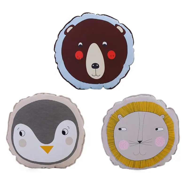 Children's Lion Face Round Pillow Hold | Игрушки и хобби