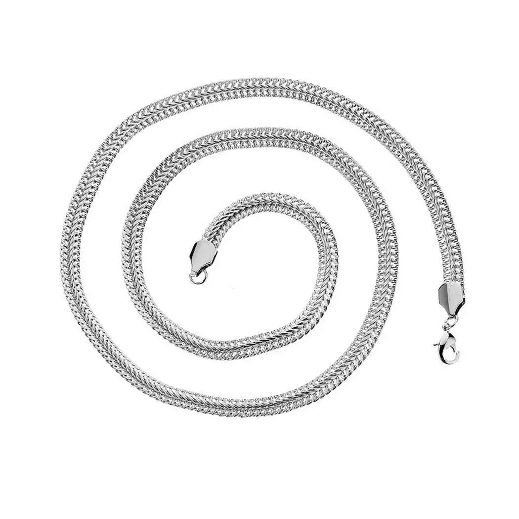 Men Fashion Punk Style Geometry Long Chain Lobster Claw Clasp Casual Party Snake bone chain Necklace | Украшения и аксессуары