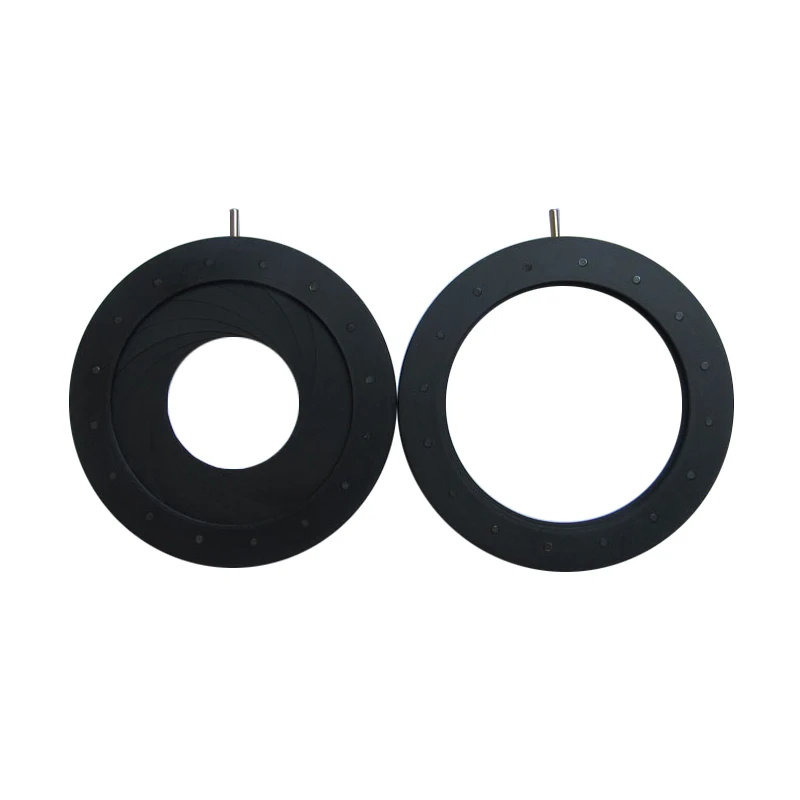 Enlarge 2.5-44 mm Aperture Diameter Zoom Iris Diaphragm Aperture Condenser for Microscope Camera Lens Optical Instrument