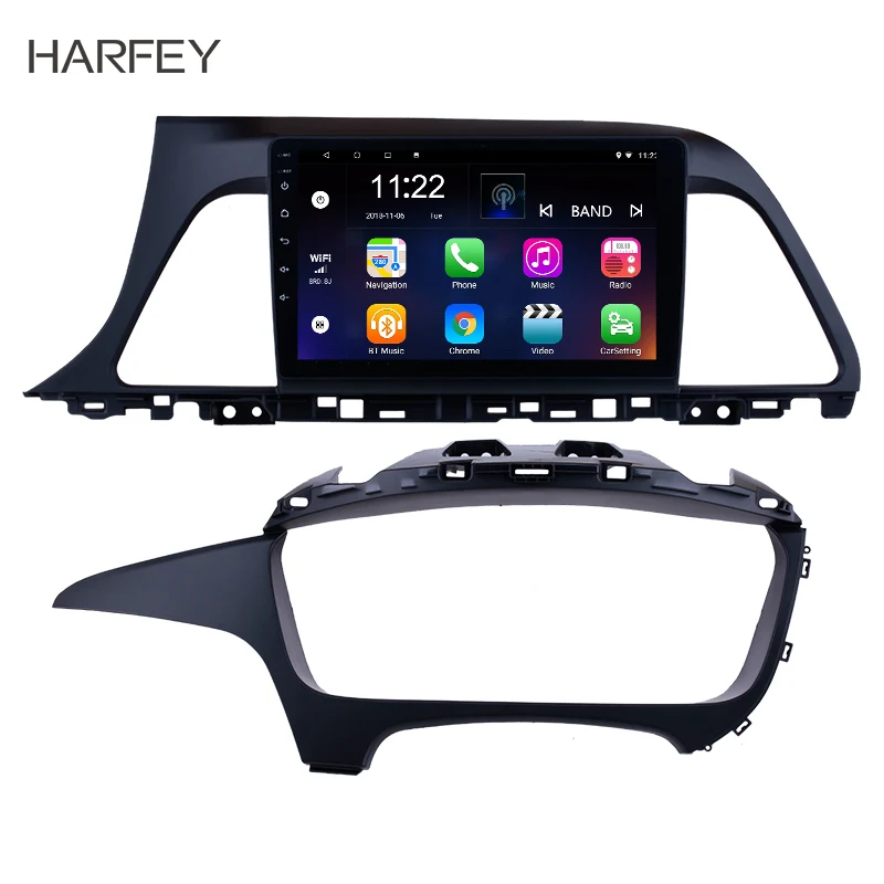 Harfey Android 8 1/9 0 1080P сенсорный экран автомобильное радио для 2015 2016 2017 Hyundai Sonata 2Din GPS