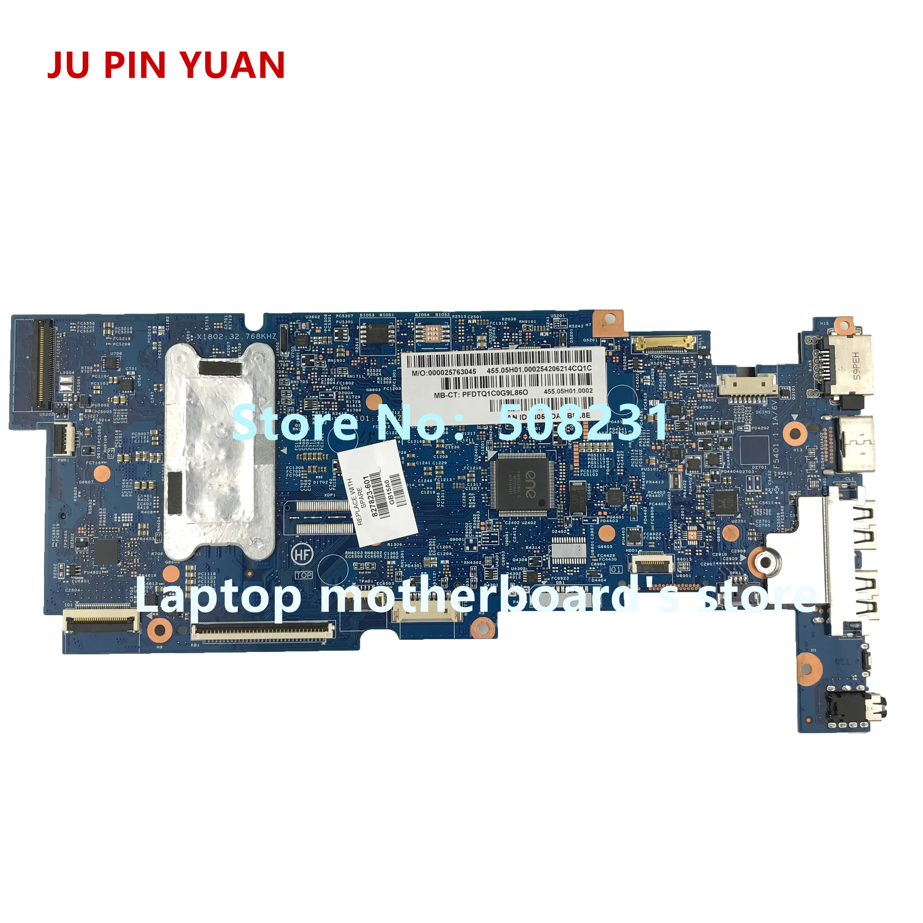 Материнская плата JU PIN YUAN 827823 501 601 для ноутбука HP PAVILION 13 S X360 s1996 nr 14265 1 448.05H03.0011 с i5