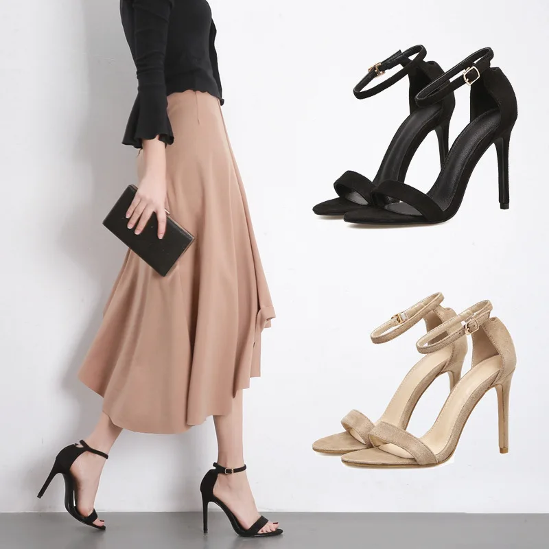 

Toe Buckle Super High With Shoes With Sexy Woman Sandals