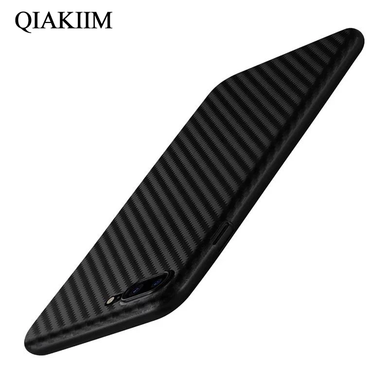 

Luxury Ultra Slim Thin Phone Cases for iPhone X 6 6S 7 8 Plus 5S Case Carbon Fiber Patterned Cover For Samsung Galaxy S8 S9 Plus
