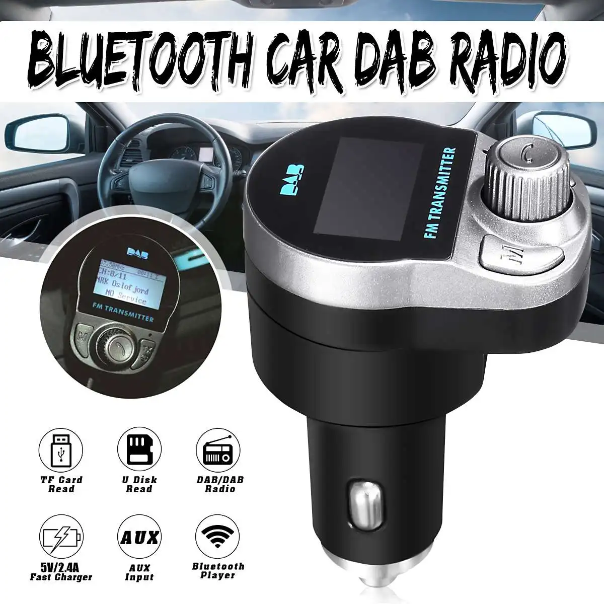 Buy DAB/DAB+ Radio Audio Player With FM Transmitter