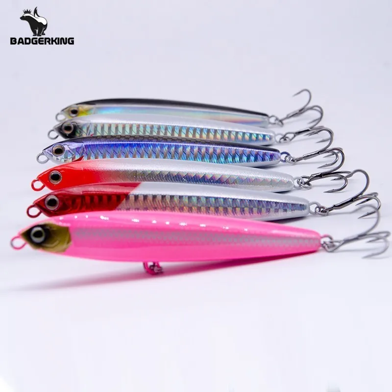 

19g 24g metail sinking pencil VIB minnow fishing lure wobblers hard bait hardbait artificial bait wobbler for jigging fishing