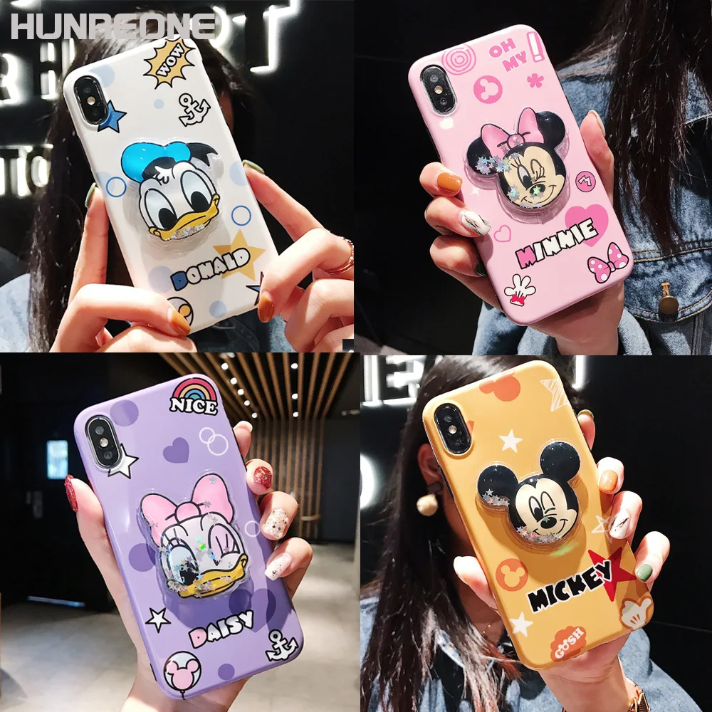 Чехол для мобильного телефона Hunreone Funda Para Telefono Movil IMD Donald Mickey чехол iPhone X XS XR Max 7 8 7P 8P
