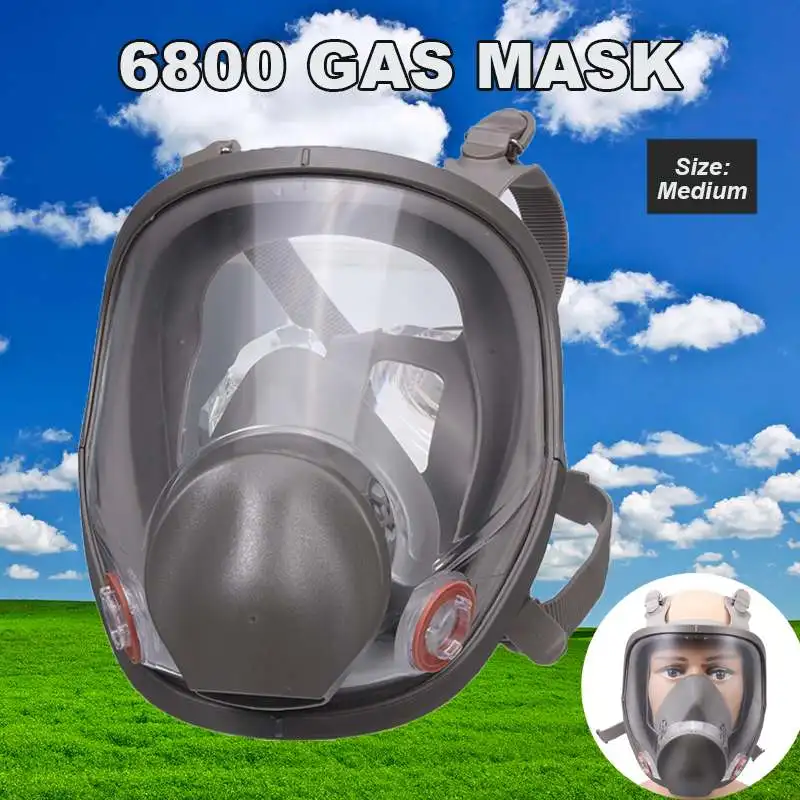 

Reusable Multi-function 6800 Full Face Gas Mask Spraying Painting Respirator Facepiece Facility Safety UV Dust Protective Mask