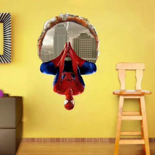 

Super Hero Spider-man Mural Art Vinyl Wall Decal Sticker Kids Nursery Room Decor